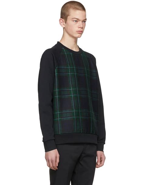 burberry beachen tartan navt green sweatshirt xxxl men|Burberry sweatshirt.